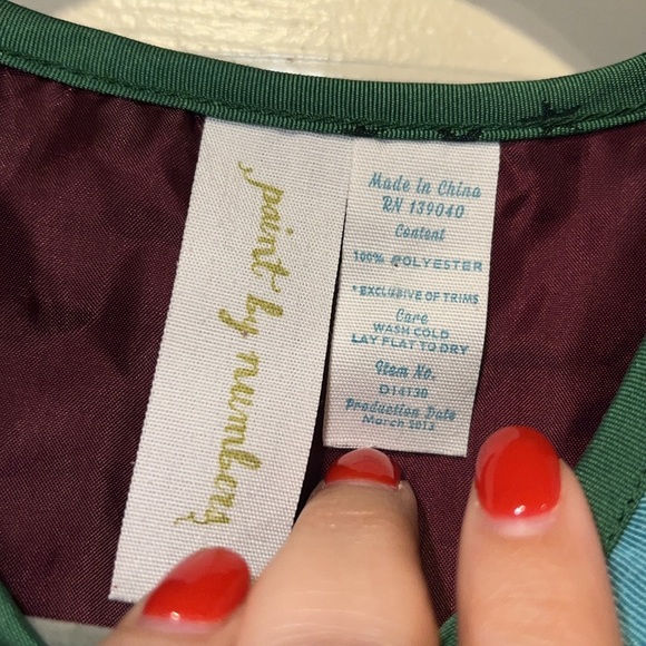 Matilda Jane Constellation Little Girl Dress in Green and Turquoise - Picture 5 of 11